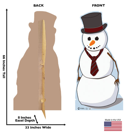 Life-size Snowman Standup Cardboard Cutout - All Cutouts