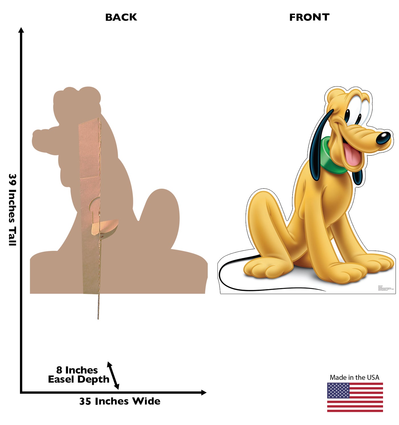 Pluto Mickey Mouse Life-Size Cardboard Cutout - All Cutouts