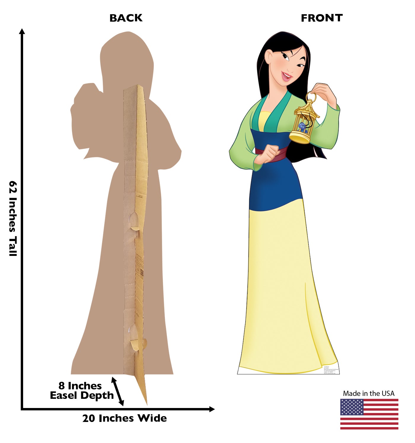 Life-size Mulan Cardboard Standup - All Cutouts