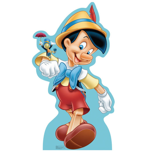 Life-size Pinocchio and Jiminy Cricket Cardboard Cutout - All Cutouts