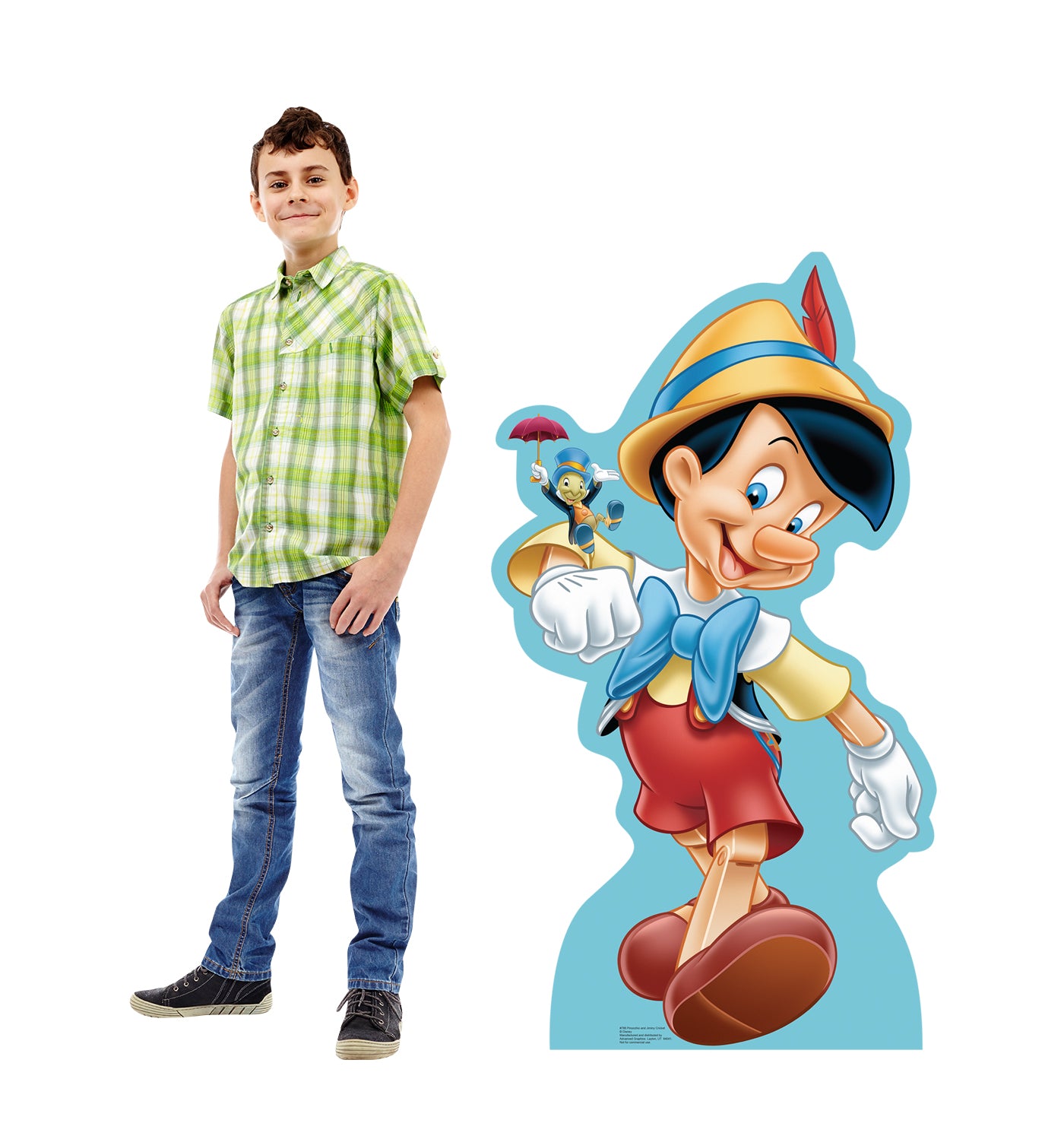 Life-size Pinocchio and Jiminy Cricket Cardboard Cutout - All Cutouts
