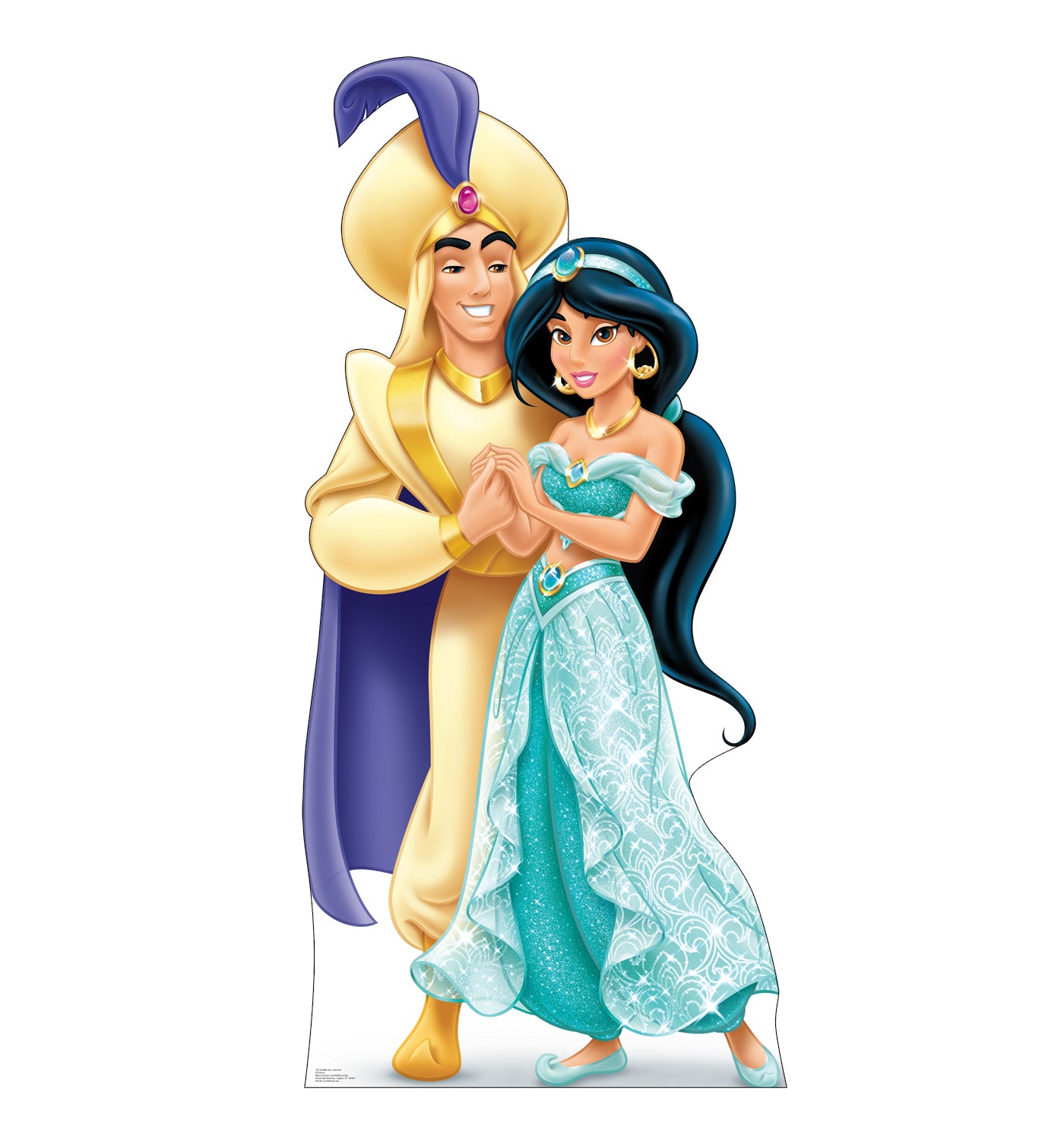 Life-size Aladdin and Jasmine Cardboard Cutout - All Cutouts