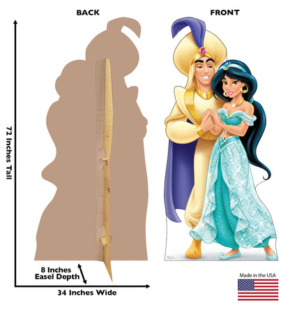 Life-size Aladdin and Jasmine Cardboard Cutout - All Cutouts