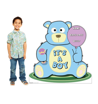 Life-size Its A Boy Teddy Bear Cardboard Standup - All Cutouts