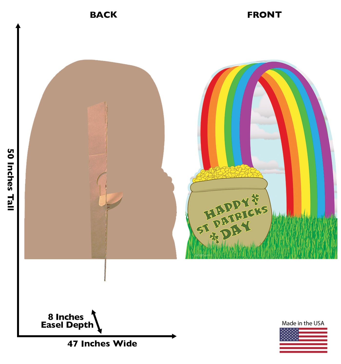 Life-Size Pot of Gold Cardboard Cutout - All Cutouts
