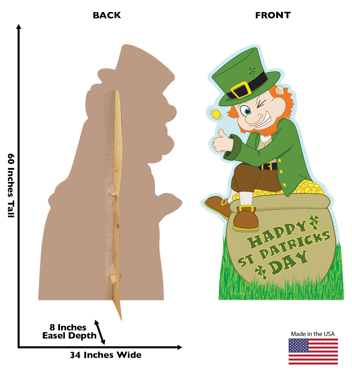 Life-size Leprechaun Cardboard Standup - All Cutouts