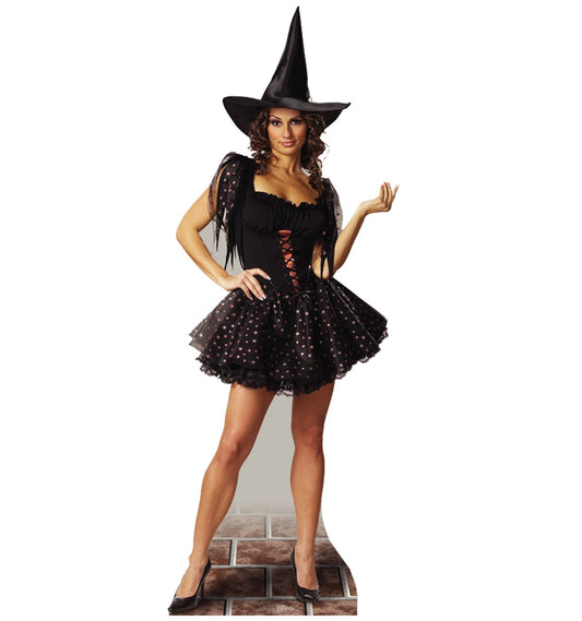 Life-size Glitter Witch Cardboard Cutout - All Cutouts