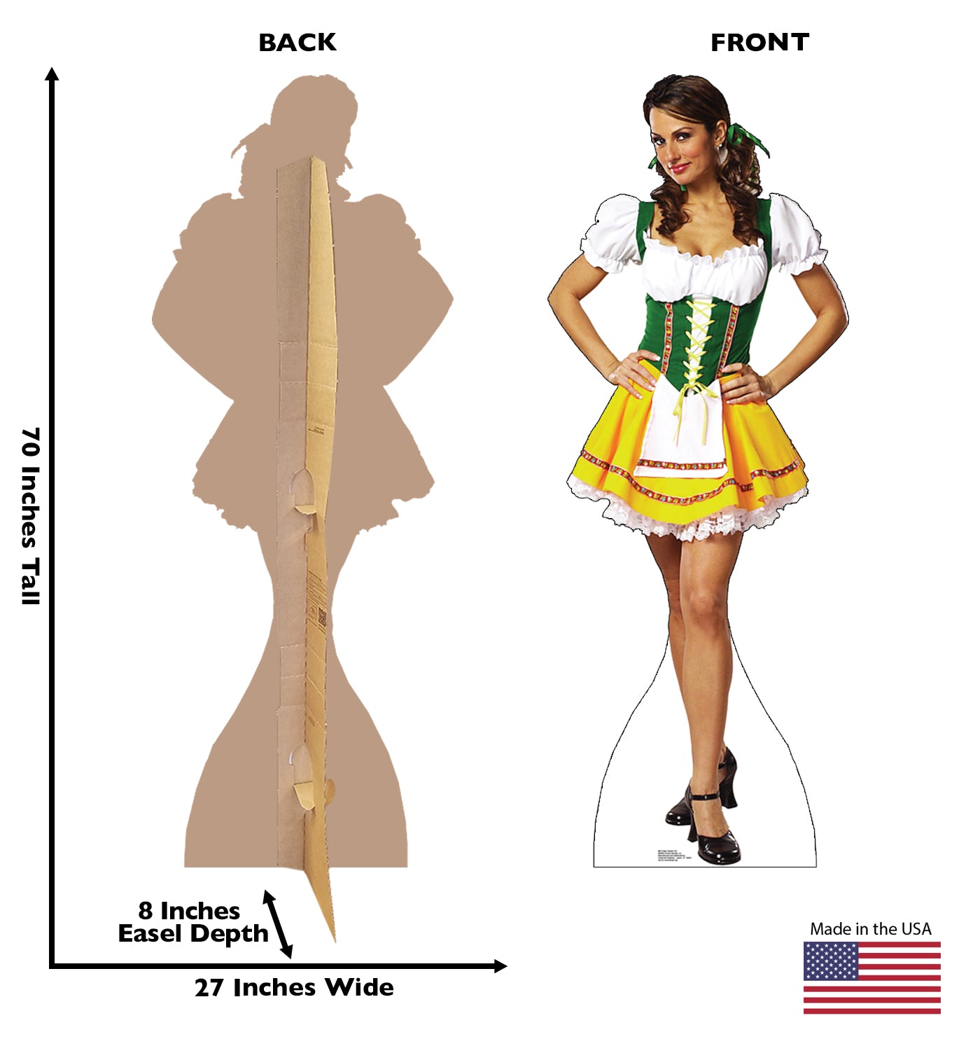 Life-size Beer Garden Girl Cardboard Cutout - All Cutouts