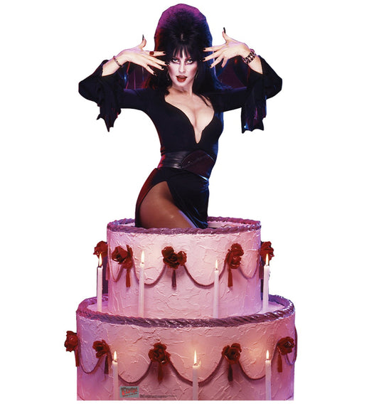 Elvira Cake Talking Life-Size Cardboard Cutout