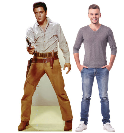 Elvis Gunfighter Talking Life-Size Cardboard Standup - All Cutouts