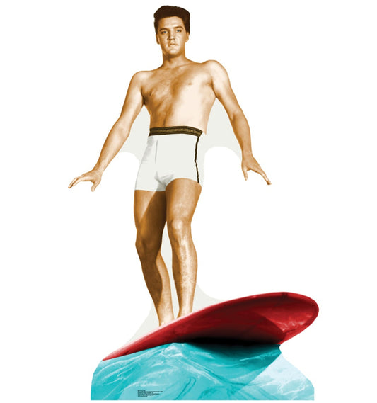 Elvis Presley Surfing Talking Life-Size Cardboard Cutout