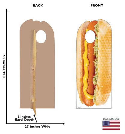 Life-size Hot Dog Standin Cardboard Standup - All Cutouts