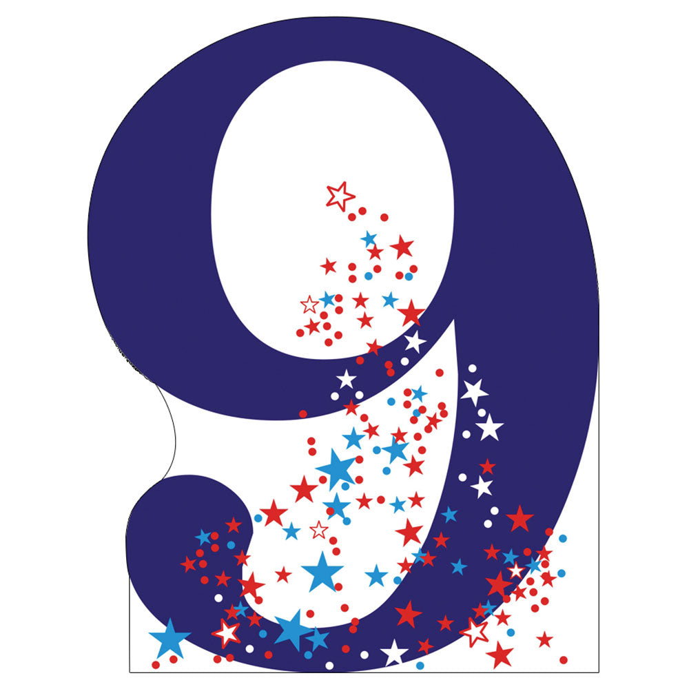Life-size Number 9 Cardboard Standup | Cardboard Cutout - All Cutouts