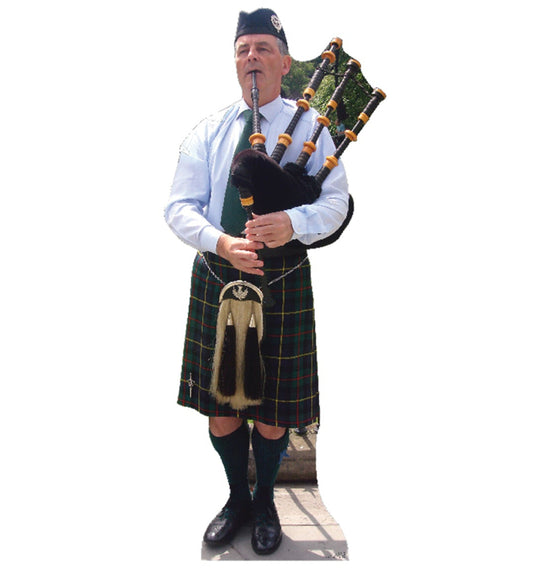 Life-size Bagpiper Cardboard Standup - All Cutouts