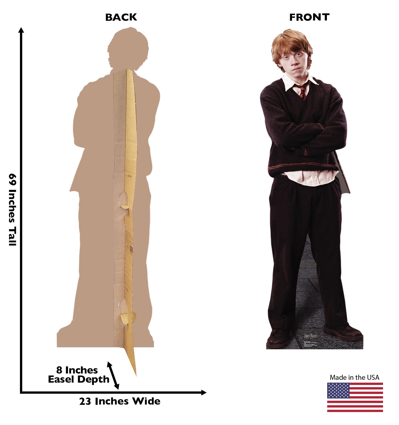Life-size Ron Weasley Cardboard Standup - All Cutouts
