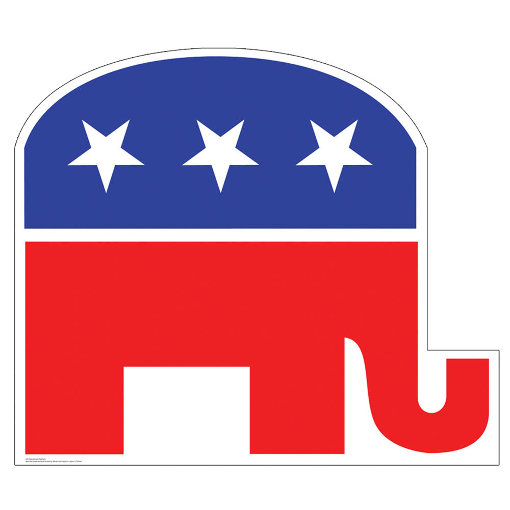 Life-size Republican Elephant Cardboard Standup | Cardboard Cutout - All Cutouts