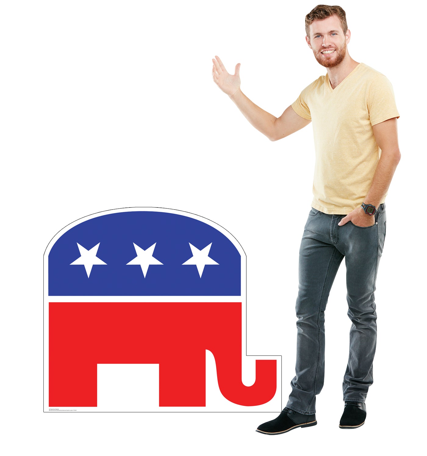 Life-size Republican Elephant Cardboard Standup | Cardboard Cutout - All Cutouts