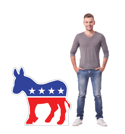 Life-size Democratic Donkey Cardboard Standup | Cardboard Cutout - All Cutouts