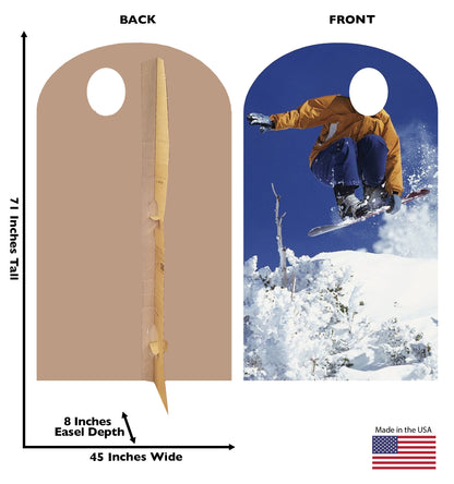 Life-size Snowboarding Stand-in Cardboard Cutout - All Cutouts