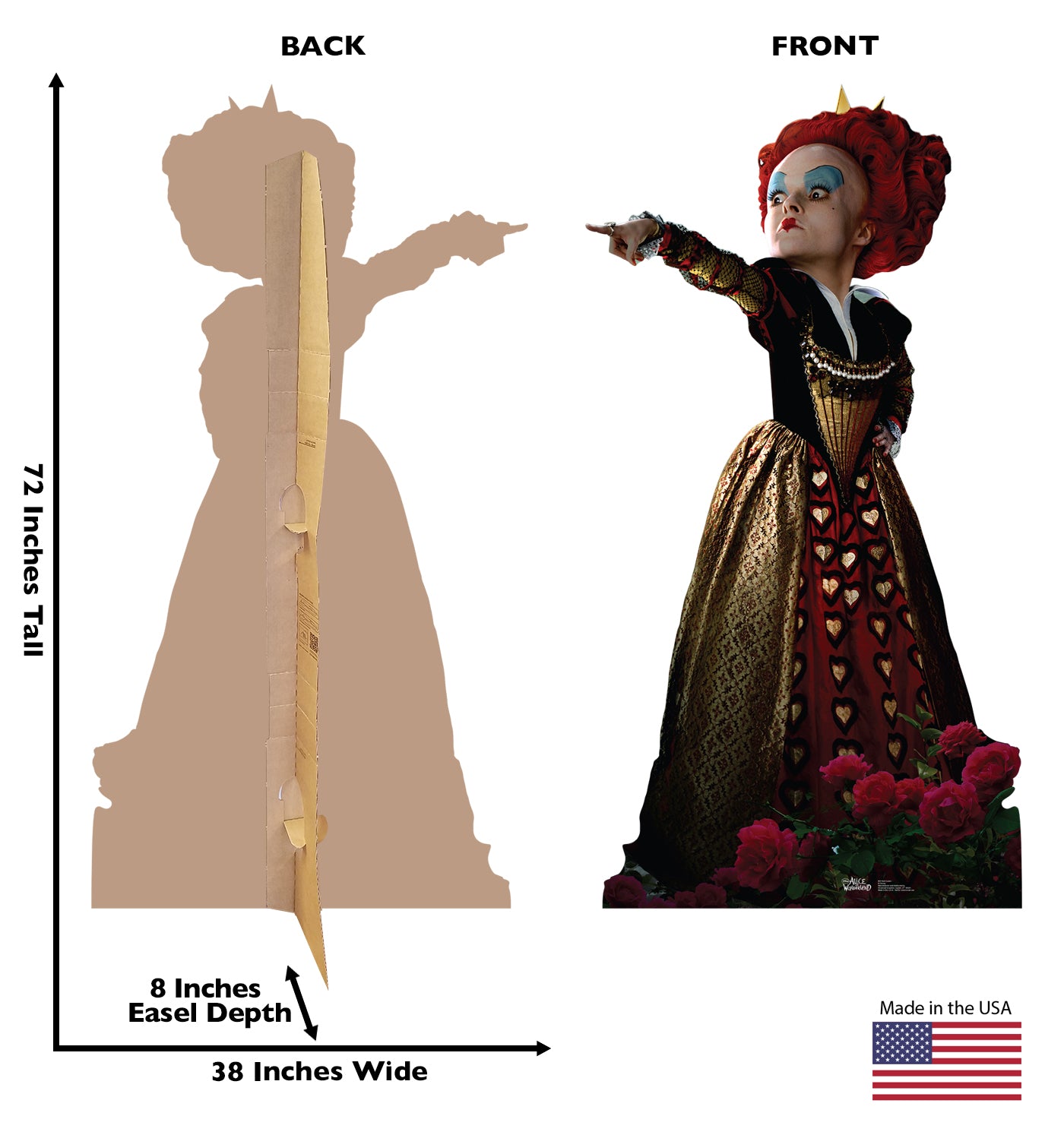Life-size Red Queen Cardboard Cutout Standup - All Cutouts