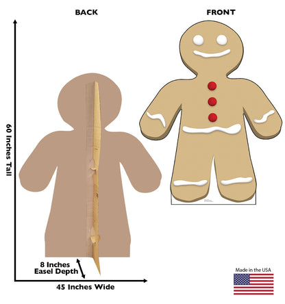 Life-size Ginger Bread Man Cardboard Cutout - All Cutouts