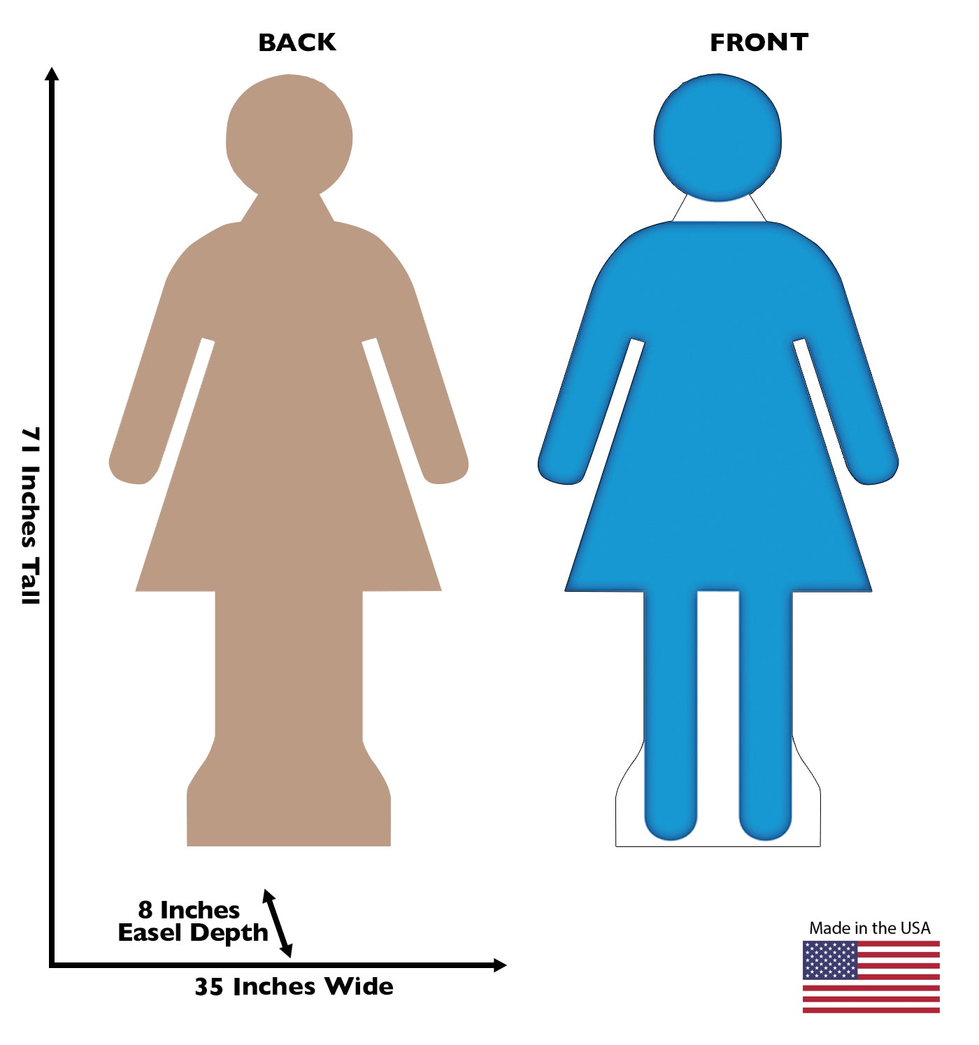 Woman Life-Size Cardboard Standup - All Cutouts