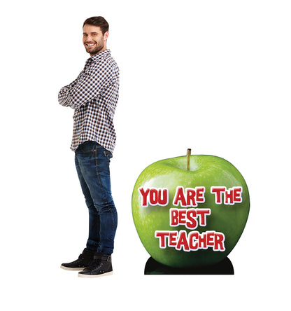 Life-size Apple - You are the Best Teacher Cardboard Standup | Cardboard Cutout - All Cutouts