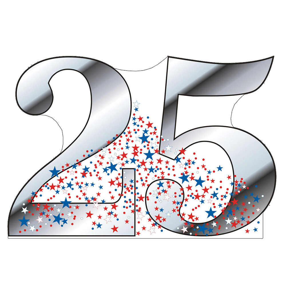 Life-size Number 25 Cardboard Standup | Cardboard Cutout - All Cutouts