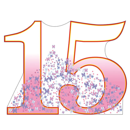 Life-size Number 15 Cardboard Standup | Cardboard Cutout - All Cutouts